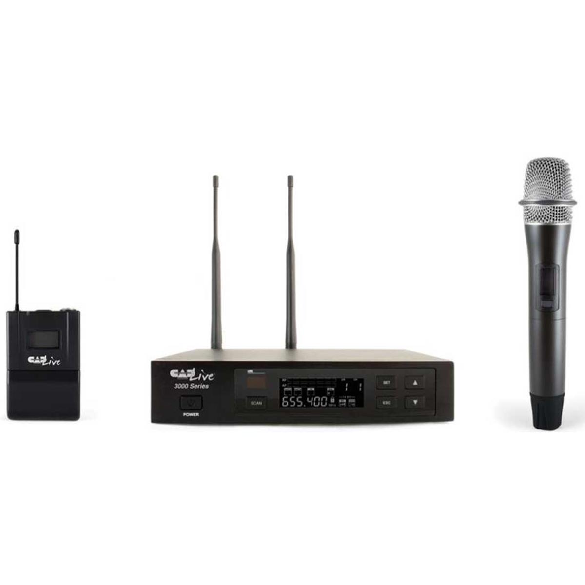 

CAD Audio WX3000 UHF Wireless Cardioid Handheld Microphone System, Band: R