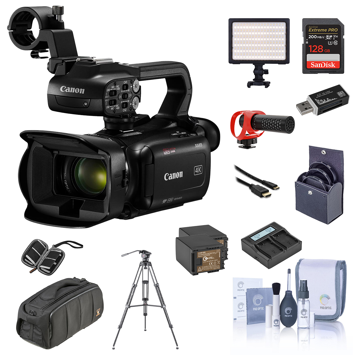 

Canon XA65 4K Ultra HD Compact Pro 20x Zoom Camcorder w/ Premium Acc. Bundle