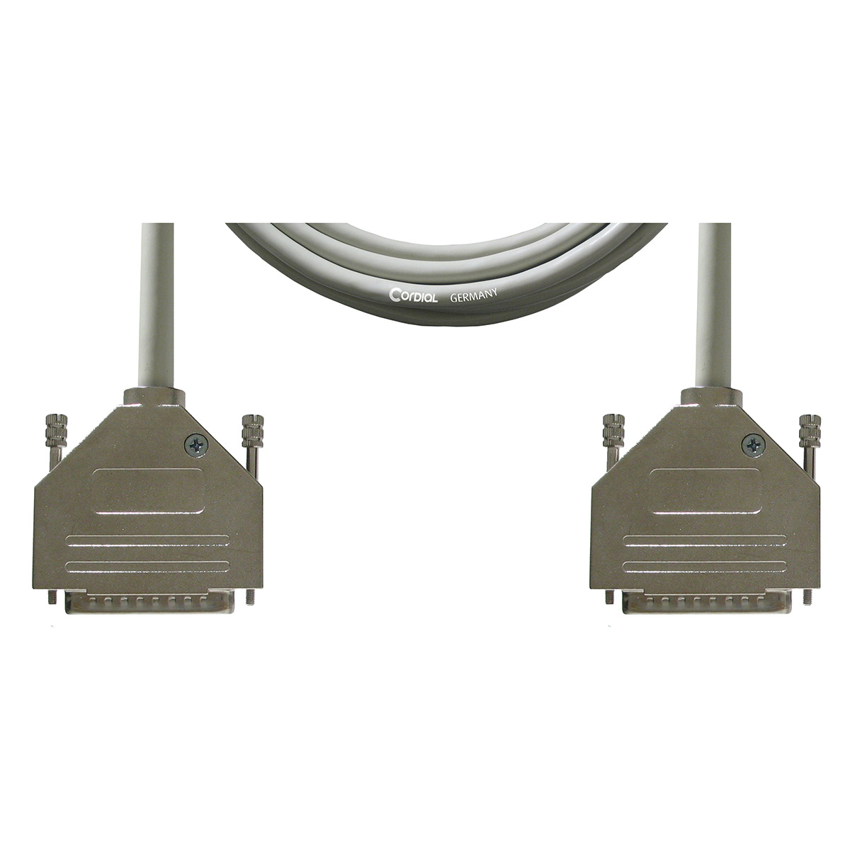 

Cordial Cables Digital/DMX/Analog Multicore Snake, D-SUB 25 M to 25 M, 10', Gray