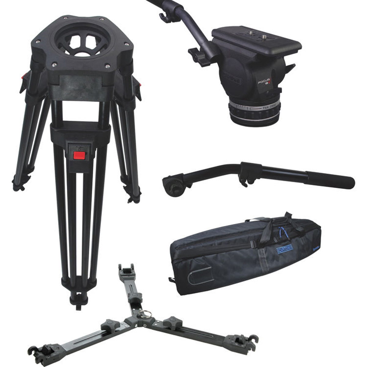 

Cartoni Focus 18 Fluid Head with H601 2-Section Al EFP Tripod, P731 Mid Spreader