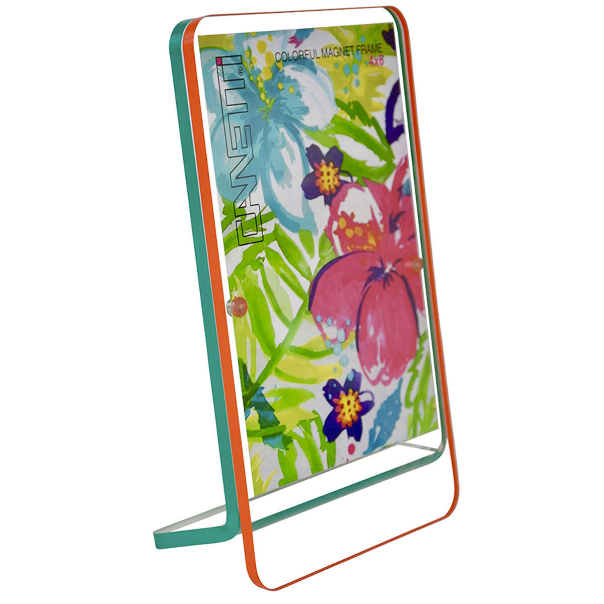 

Canetti Colorful Magnet Frame, 5x7", Orange/Green