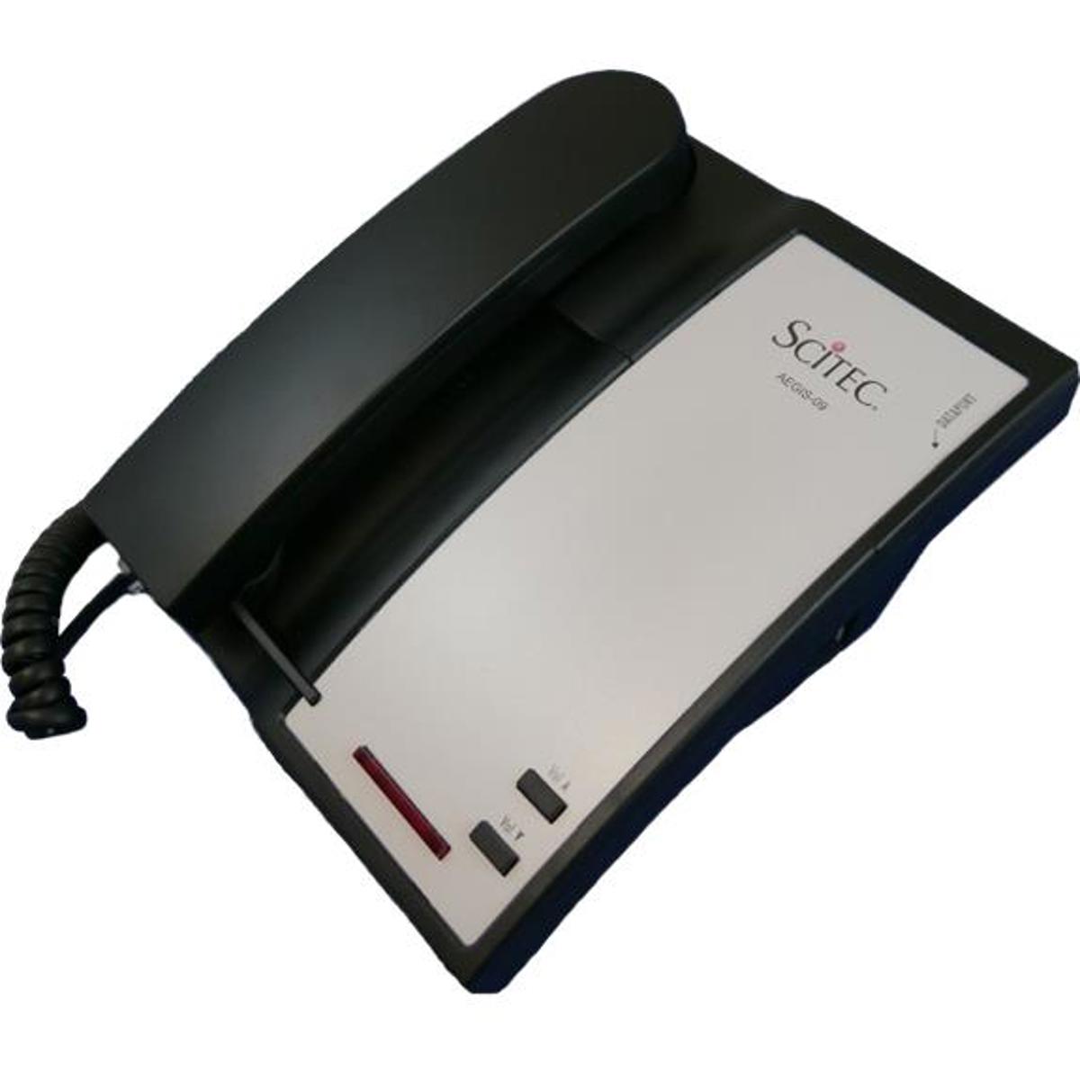 

Cetis AEGIS-LB-09 90102 Single Line Lobby Telephone, No Dial, Black