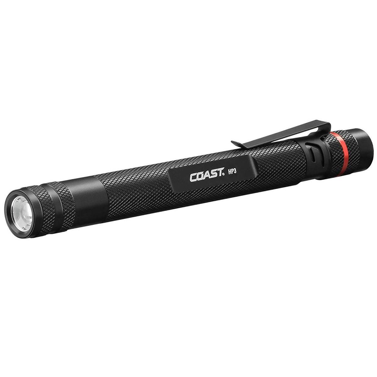 

Coast HP3 Universal Focusing Penlight, 105 Lumens, 203' Beam, AAA Battery