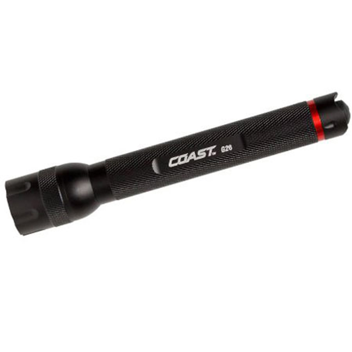 

Coast G26 General Use Fixed Beam LED Flashlight, 120 Lumens, 2x AA, Silver