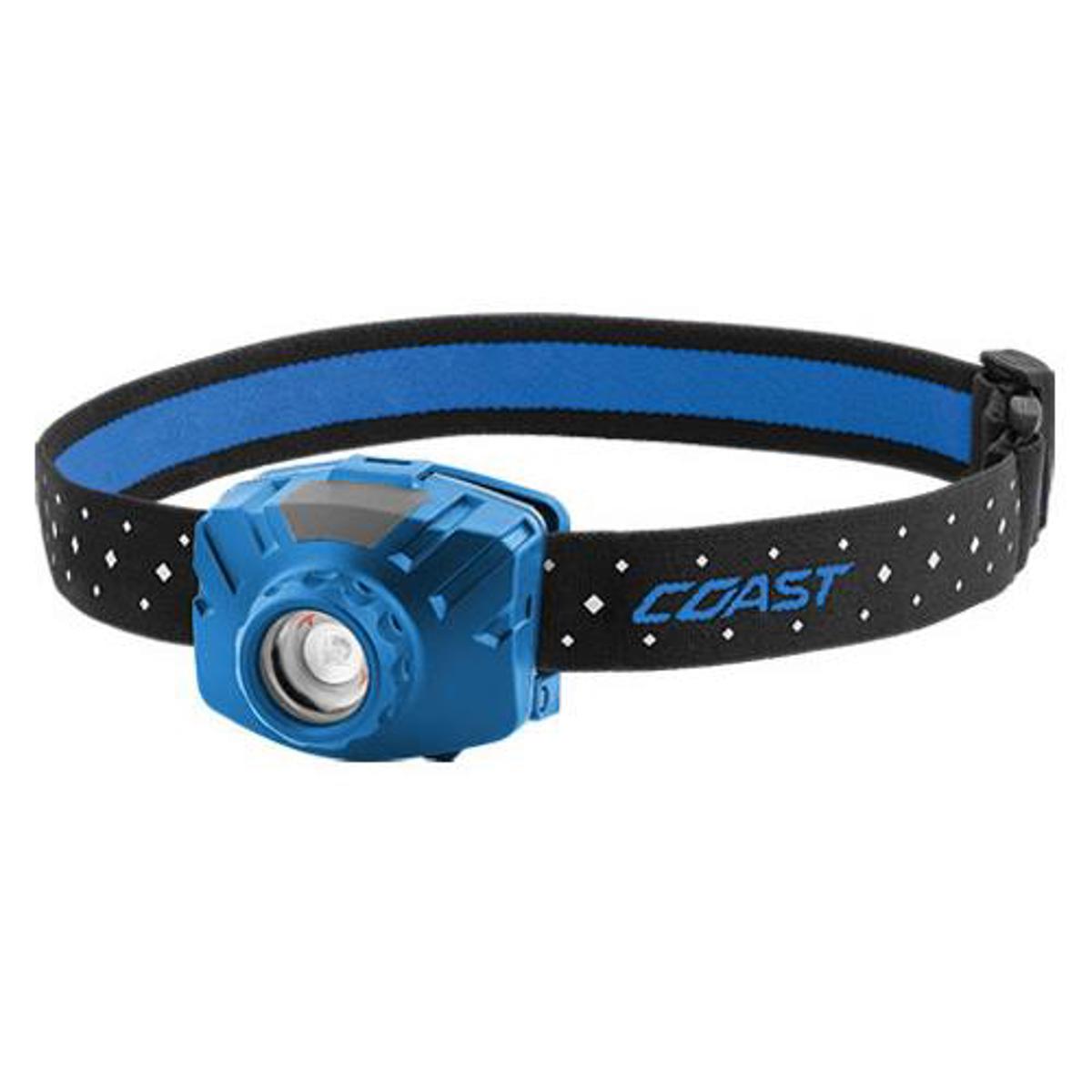 

Coast FL60R Rechargeable Wide Angle Flood Beam Headlamp, 450 Lumens, Blue/Gray