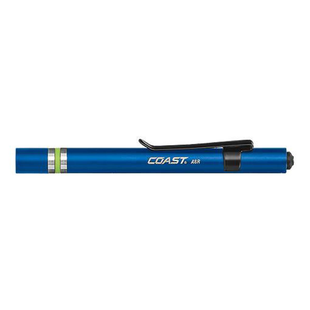 

Coast A8R Rechargeable Inspection Penlight, 62' Beam, Blue