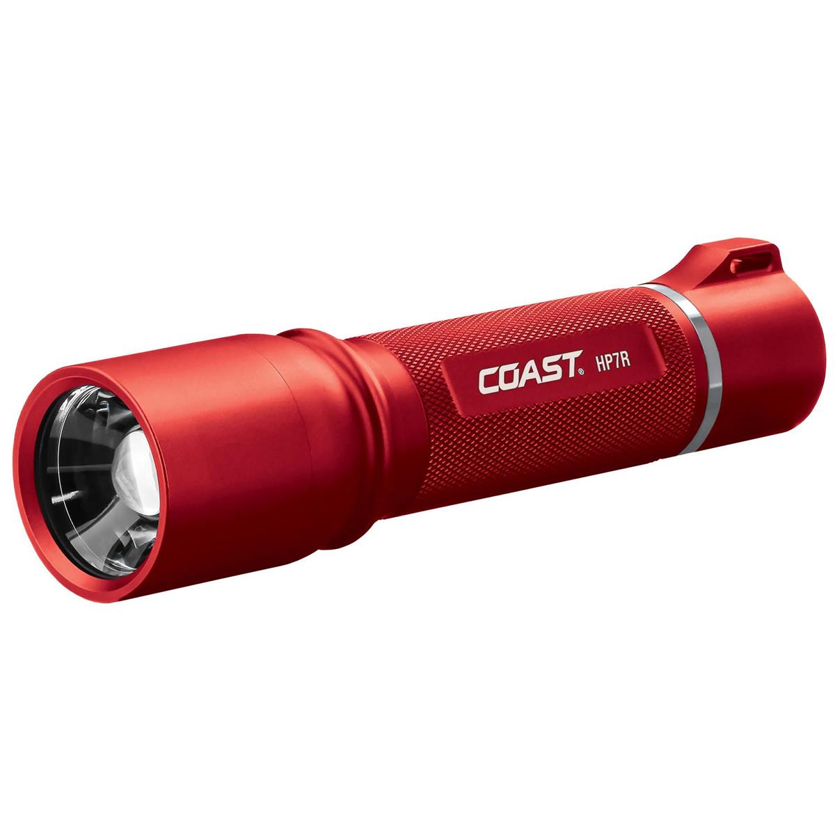 Coast HP7R Rechargeable Long Distance Focusing Flashlight, 300 Lumens, Red -  21526