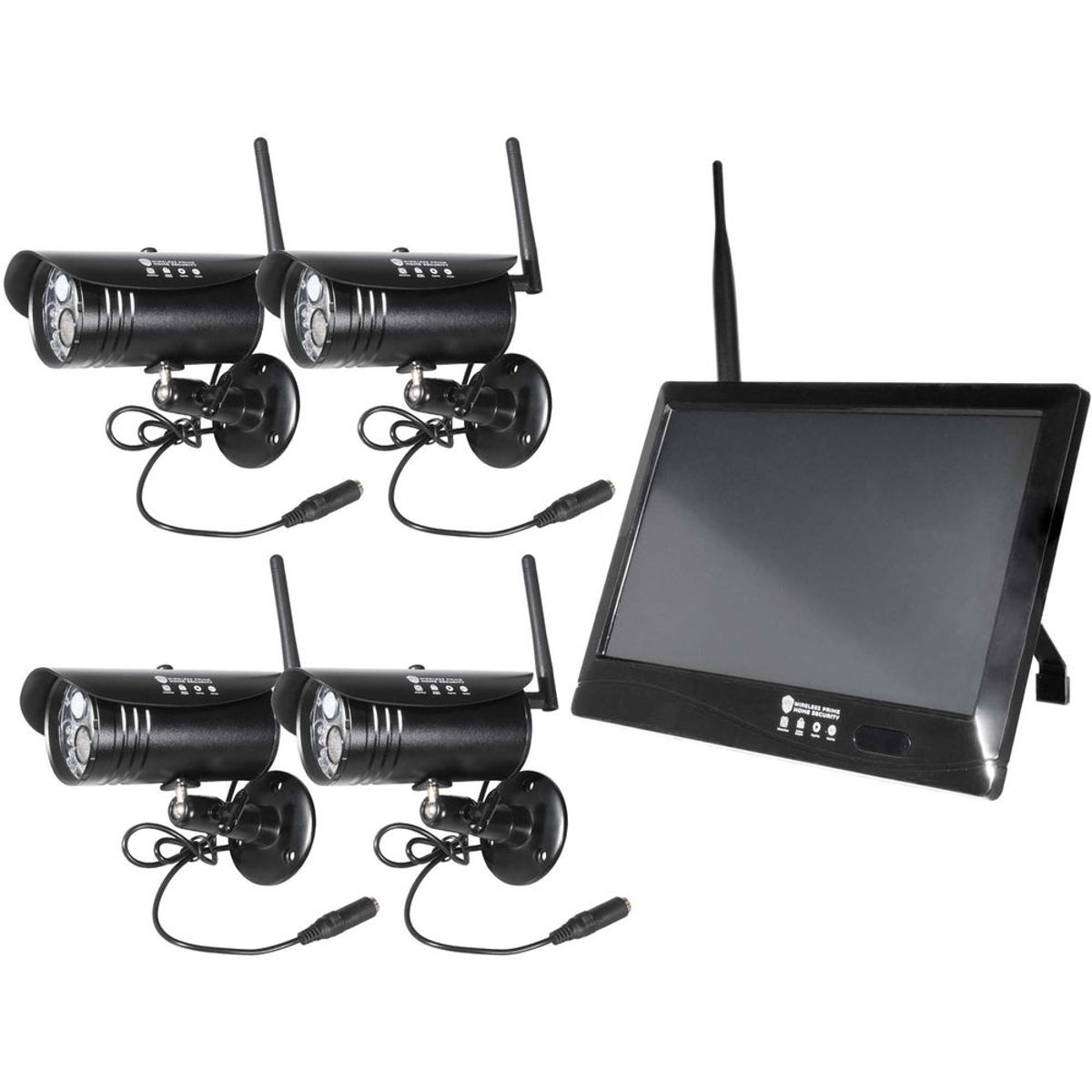 Image of Cinegears Wireless Prime Security Camera System with 10&quot; LCD DVR