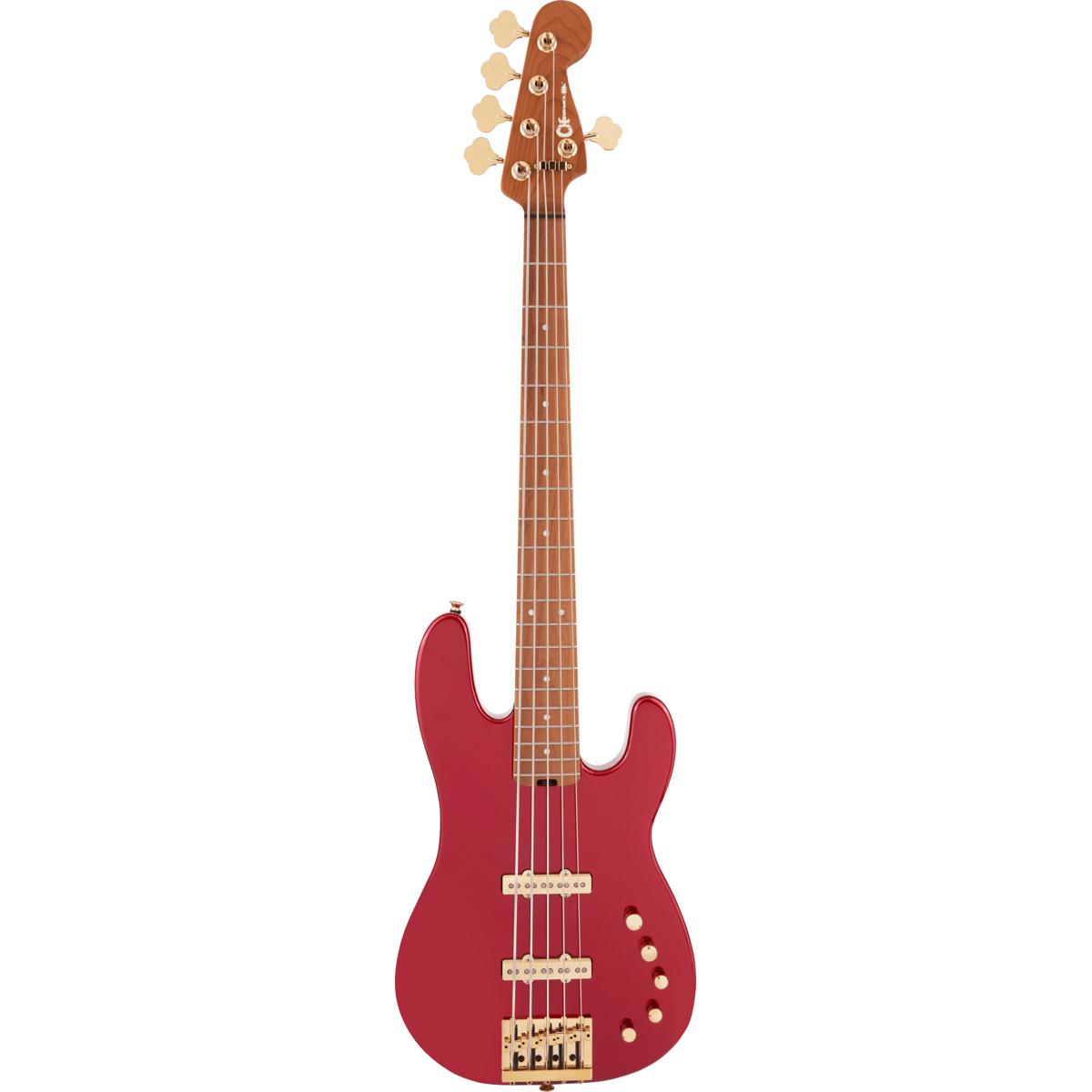 

Charvel Pro-Mod San Dimas Bass JJ V 5-String Guitar, Candy Apple Red Metallic