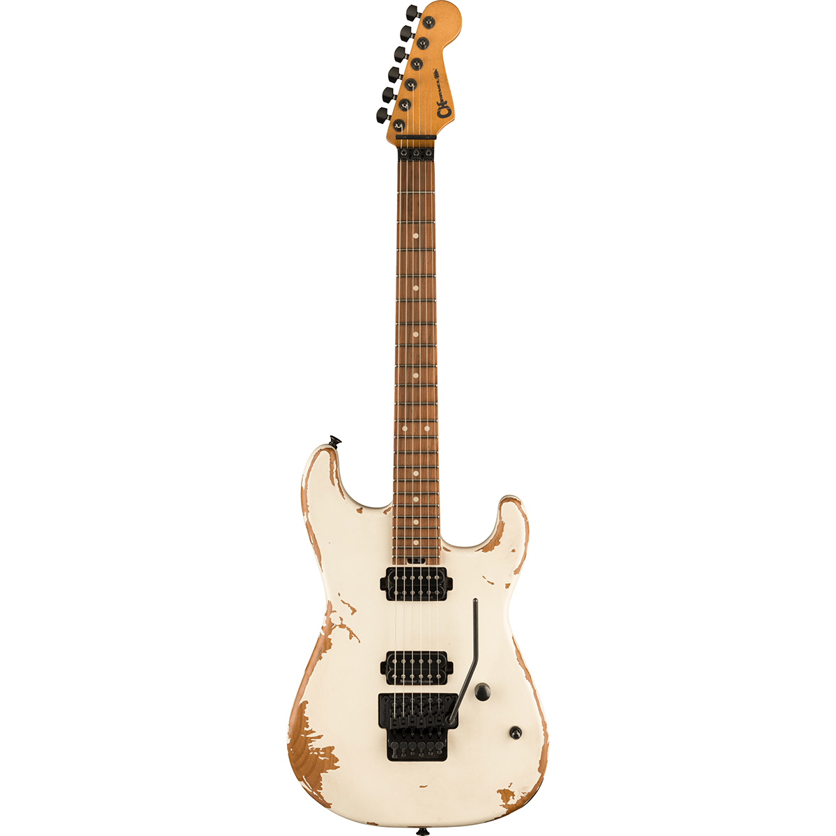 

Charvel Pro-Mod Series Relic San Dimas Style 1 HH FR PF Electric Guitar Weathered White