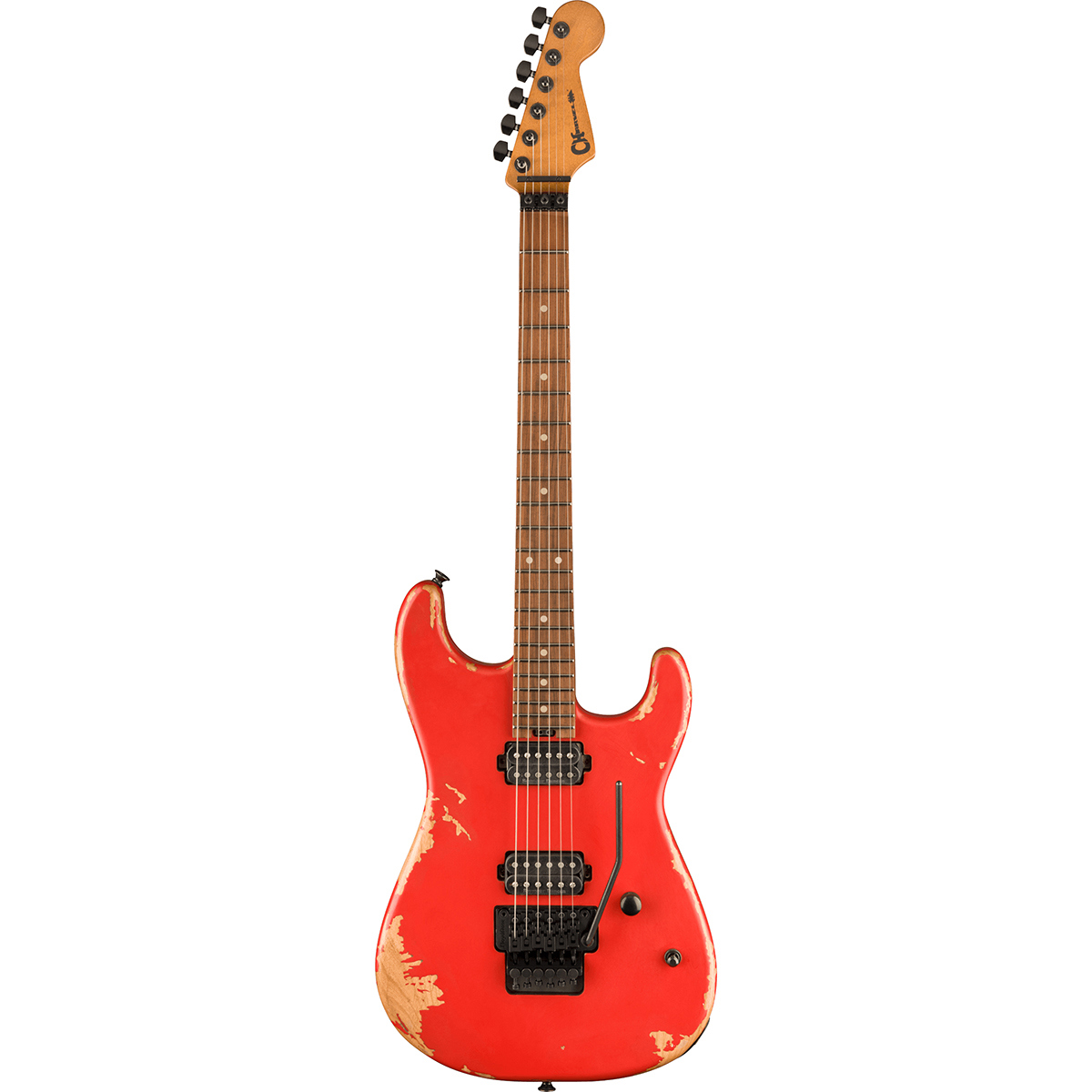 

Charvel Pro-Mod Series Relic San Dimas Style 1 HH FR PF Electric Guitar Weathered Orange