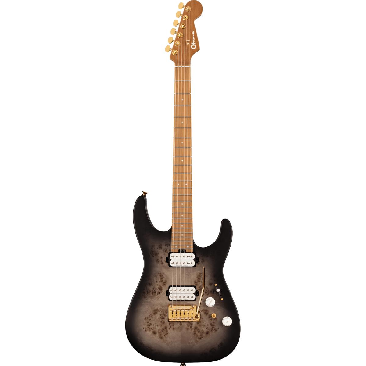 

Charvel Pro-Mod DK24 Poplar Burl Electric Guitar, Transparent Black Burst