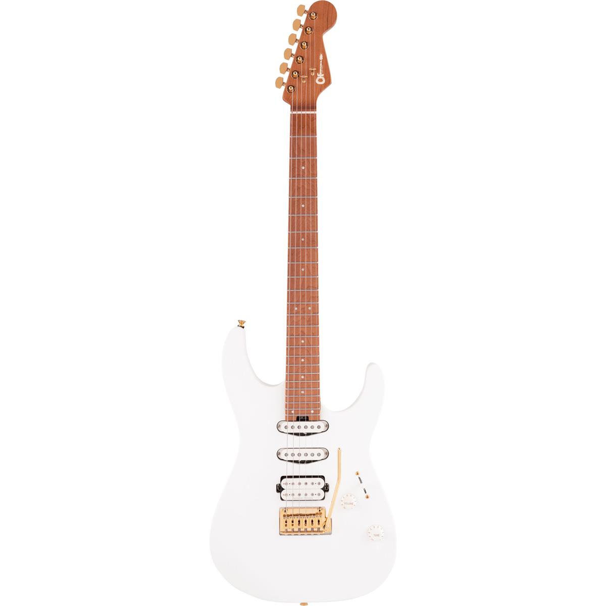 

Charvel Pro-Mod DK24 HSS 2PT Electric Guitar, Caramelized Maple, Snow White