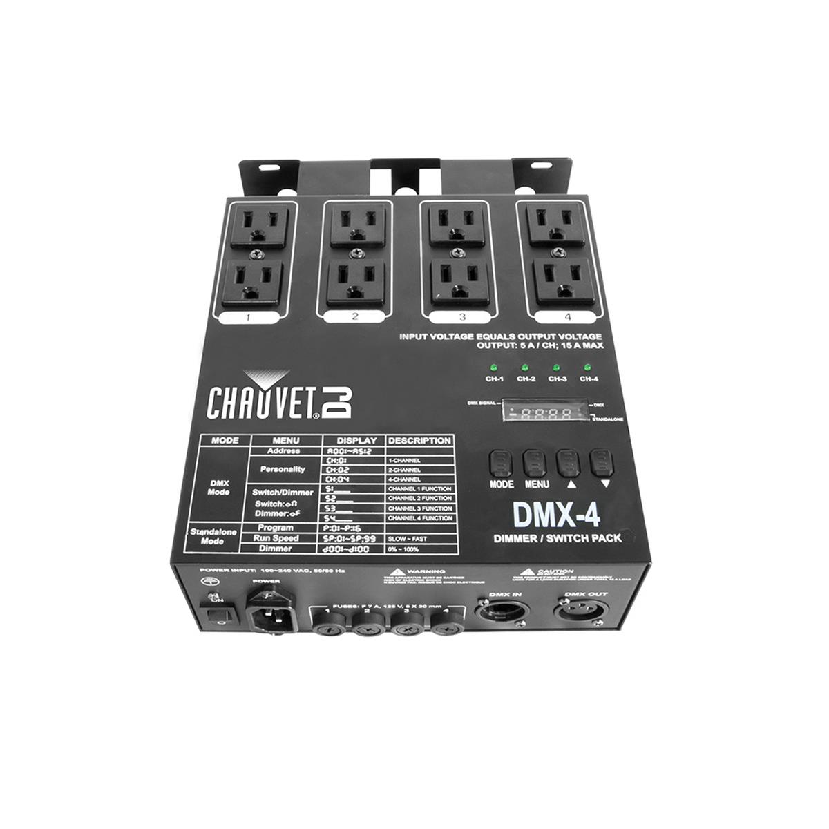 Image of CHAUVET DJ DMX-4 Dimmer/Relay Pack for LED Fixtures