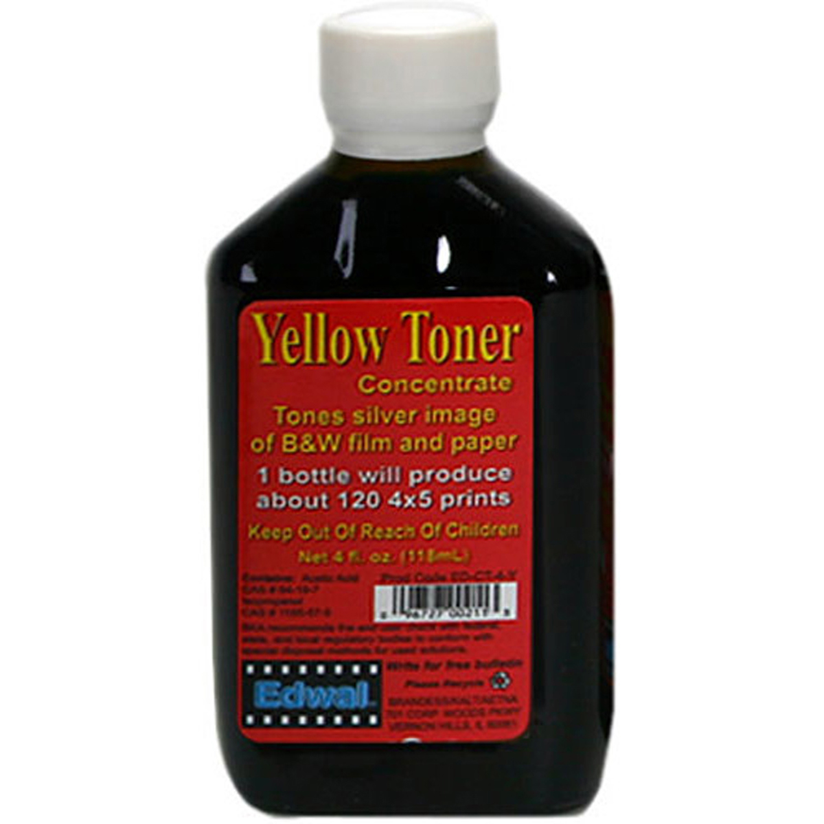 

Edwal Yellow Color Toner for Black & White Prints & Transparencies, 4 Oz