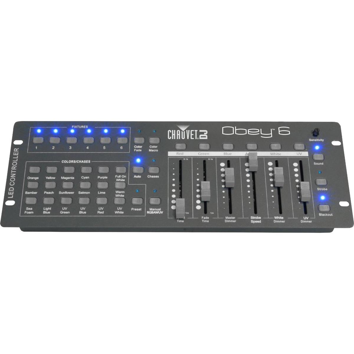 

CHAUVET DJ Obey 6 DMX-512 Controller for LED Fixtures, 36 Channels