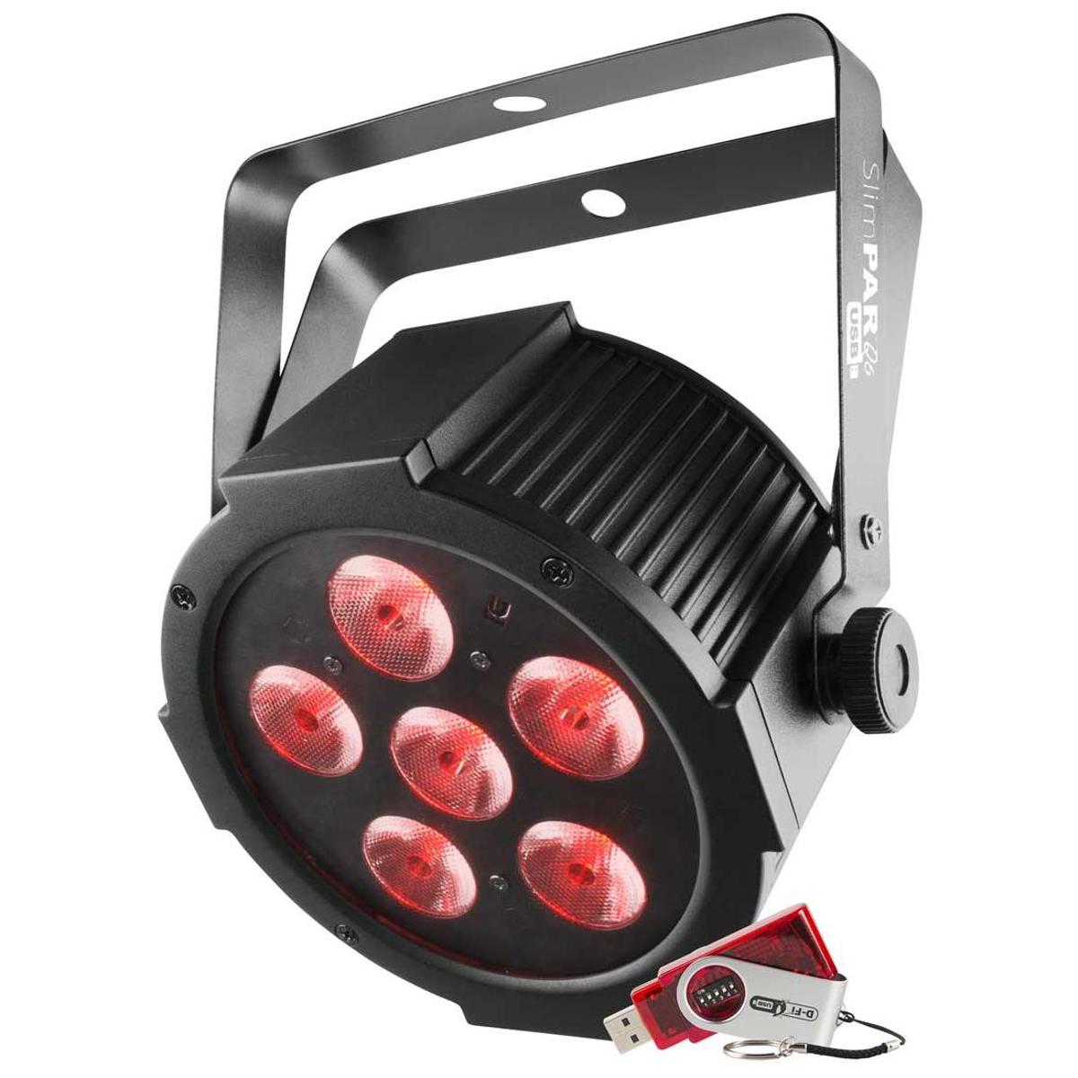 

CHAUVET DJ SlimPACK Q6 USB Package - 4 SlimPAR Q6 USB Wash Lights, Cables, Case