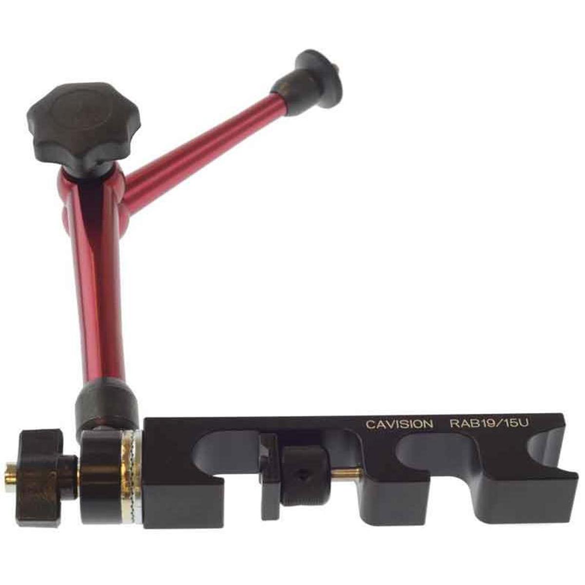 

Cavision Monitor/Accessory Arm for 19mm Rods Bracket, 1/4" Thread, Red