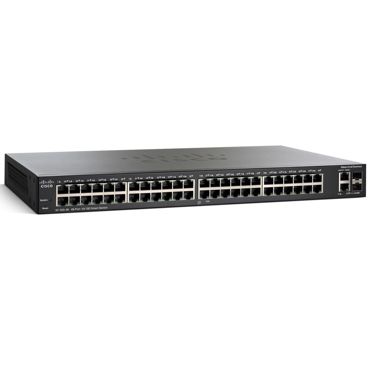 

Cisco SF220-48-K9 48-Port 10/100 Smart Plus Switch