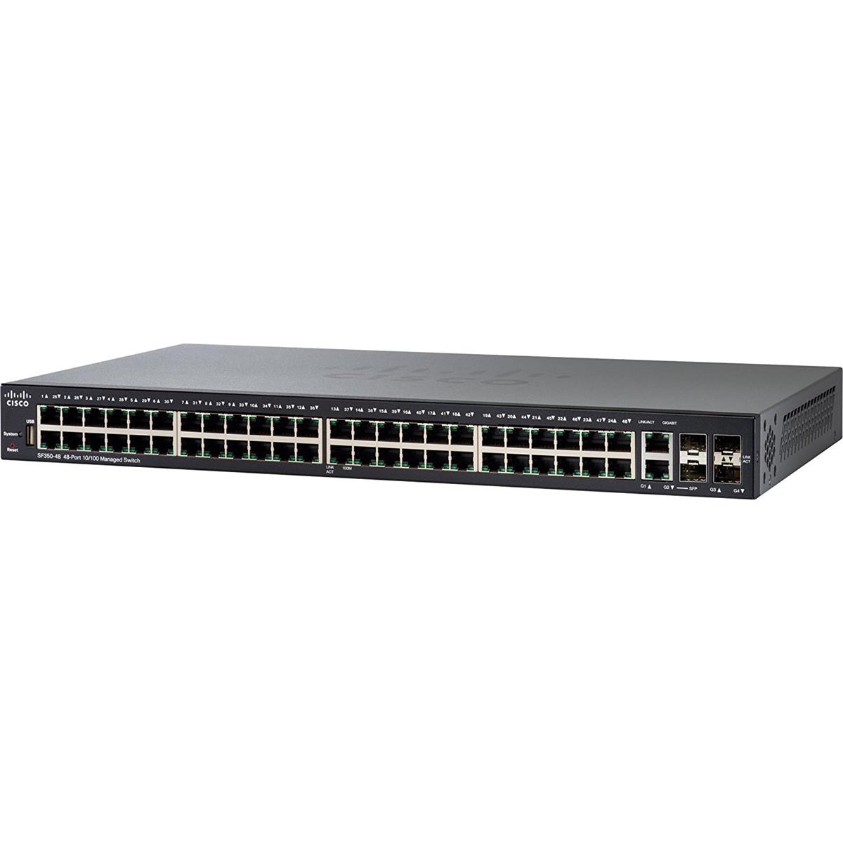 Image of Cisco SF350-48 48 Port 10/100 Managed Switch