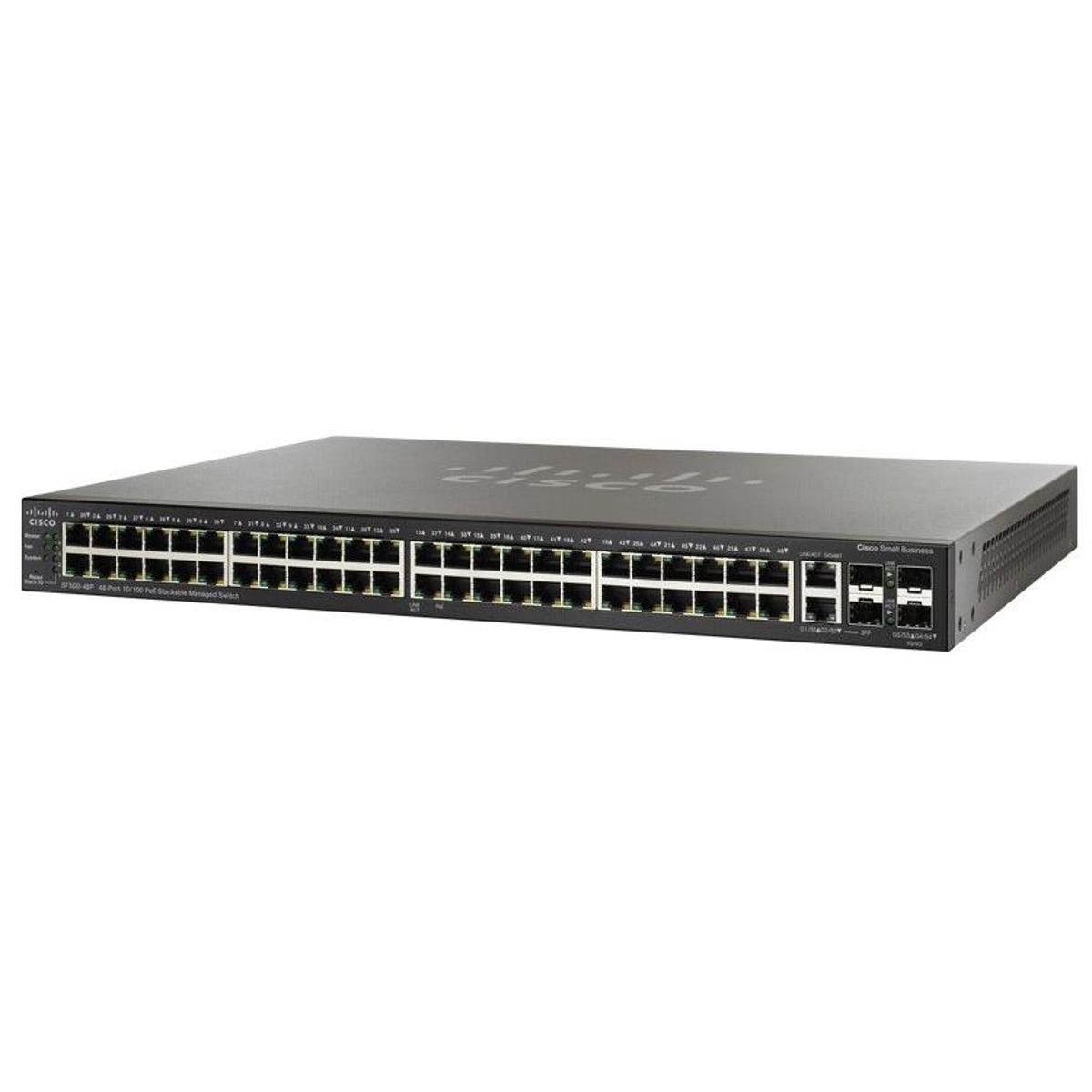 Image of Cisco SF350-48M 48 Port 10/100 PoE+ Managed Switch