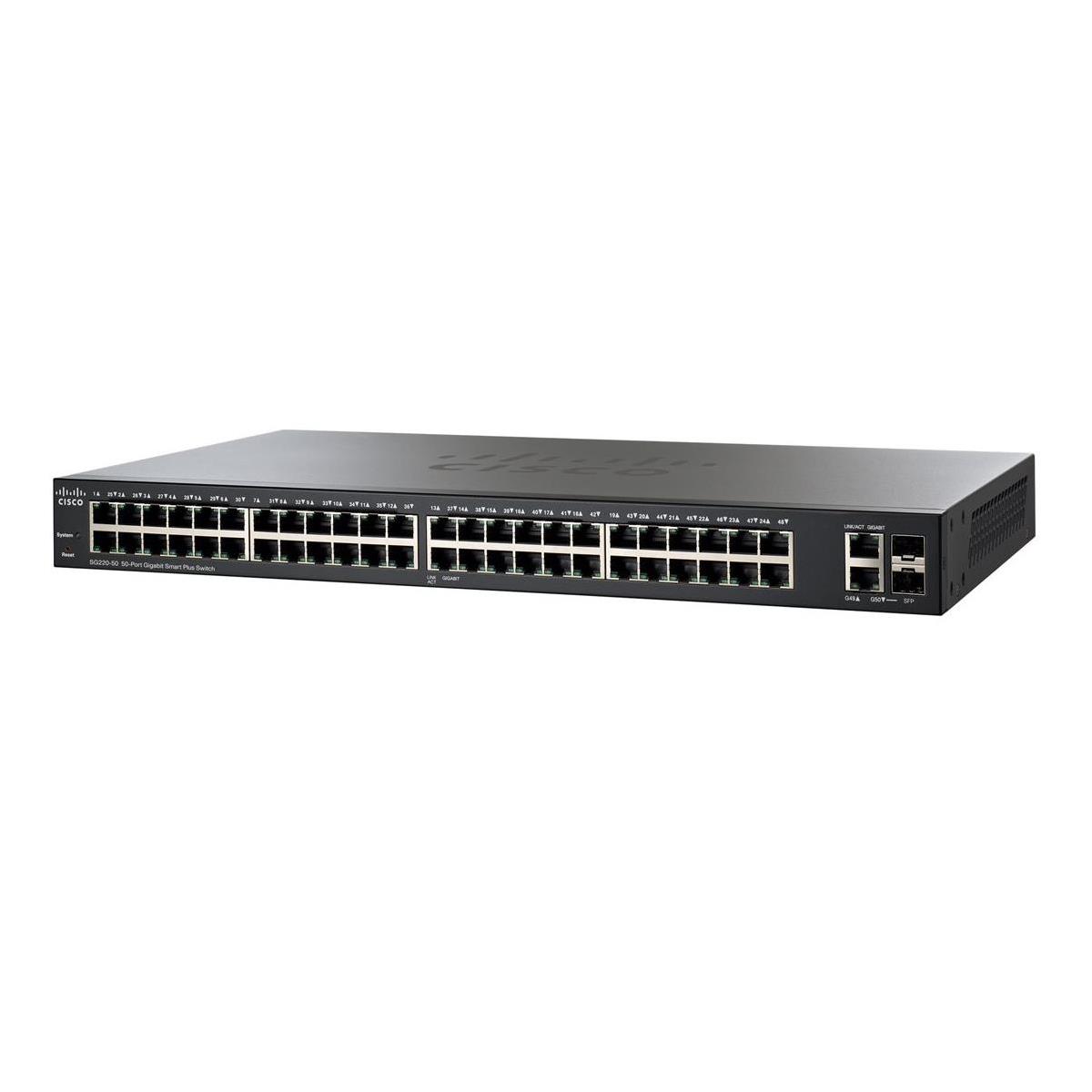 

Cisco SG220-50-K9 48-Port 10/100/1000 Gigabit Smart Plus Switch