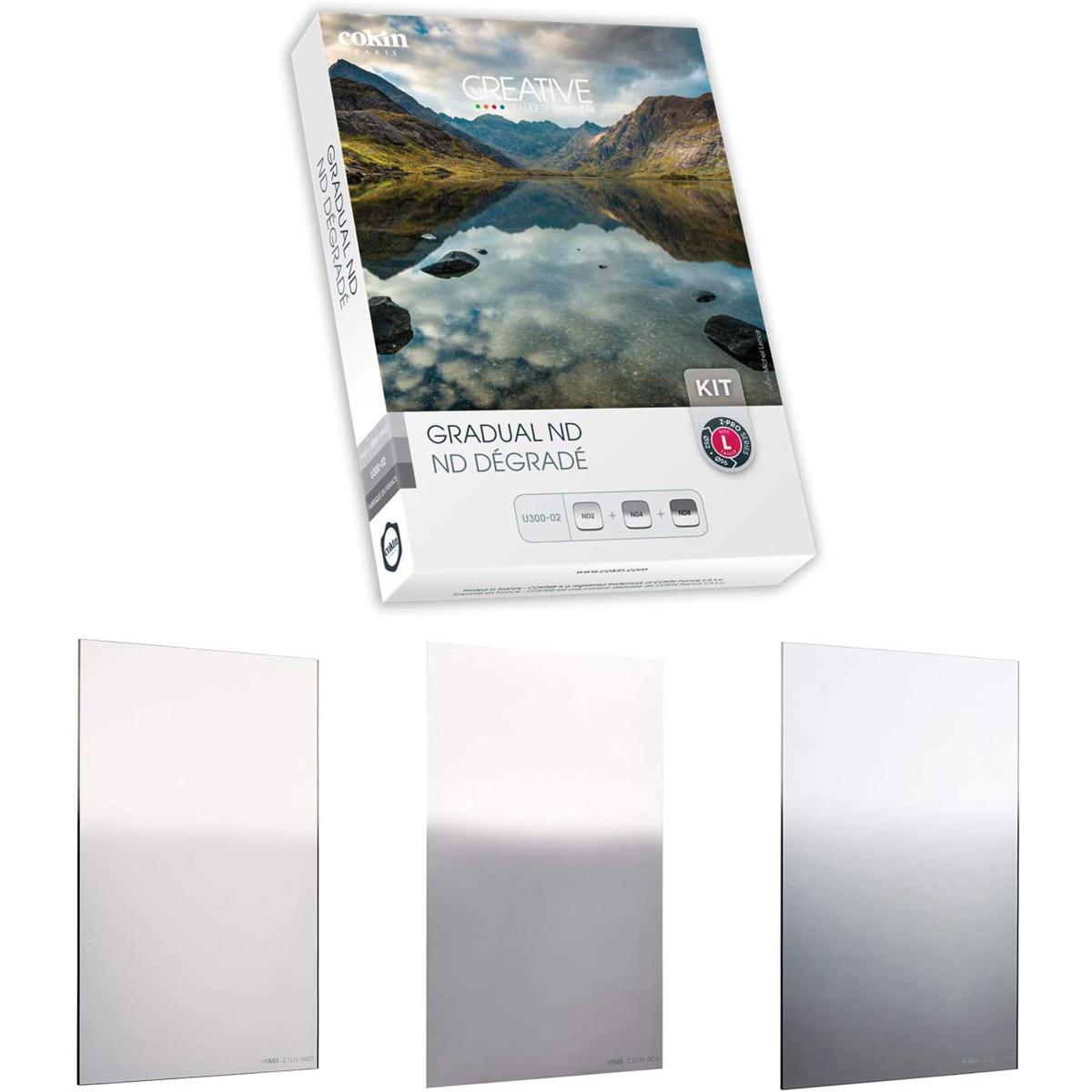 

Cokin 3 Piece Hard-Edge Graduated Neutral Density Gray Filter Kit, Large
