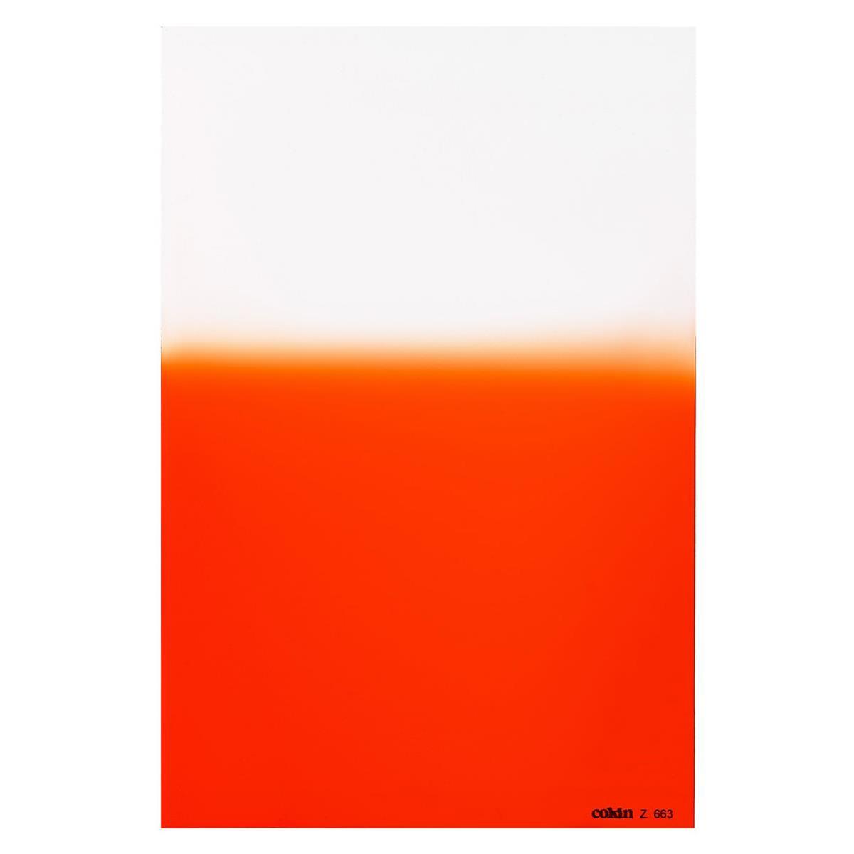 

Cokin Z663 O2 - Graduated Fluorescent Orange Filter - Hard Edge, 1 1/3-Stop, "Z"