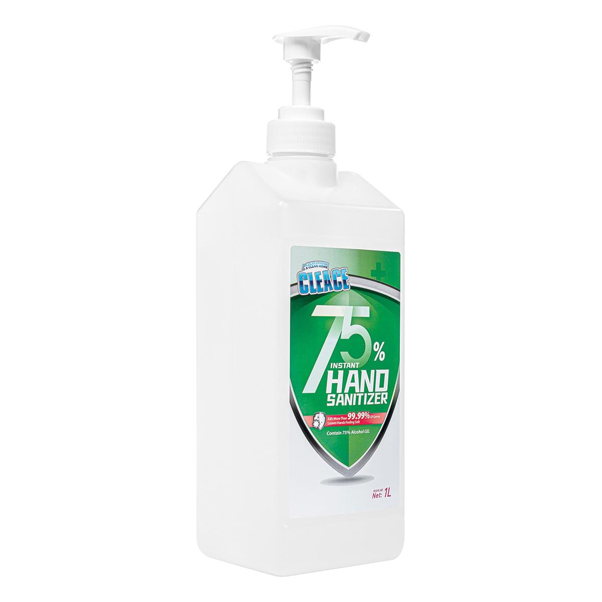 Image of Cleace 1-Liter 75% Alcohol Hand Sanitizer