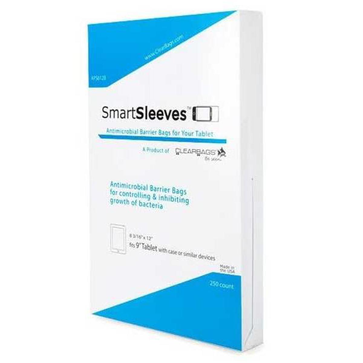 

ClearBags Antimicrobial SmartSleeves for Tablets, 250-Pack