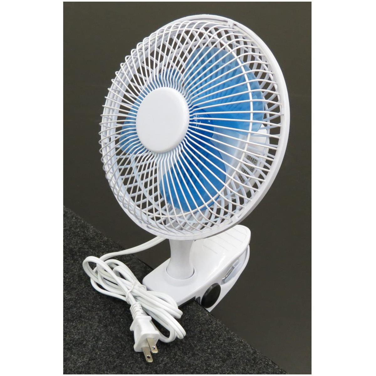 Image of ClearSonic 6&quot; 2-speed 110V Clip-on Fan