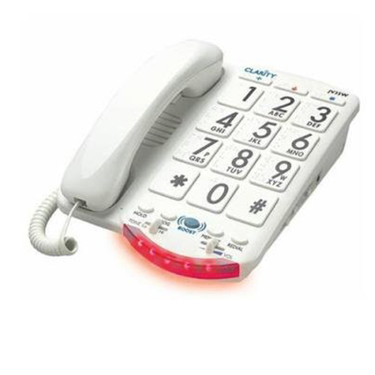 

Clarity JV35 Amplified Big Button Corded Telephone, White