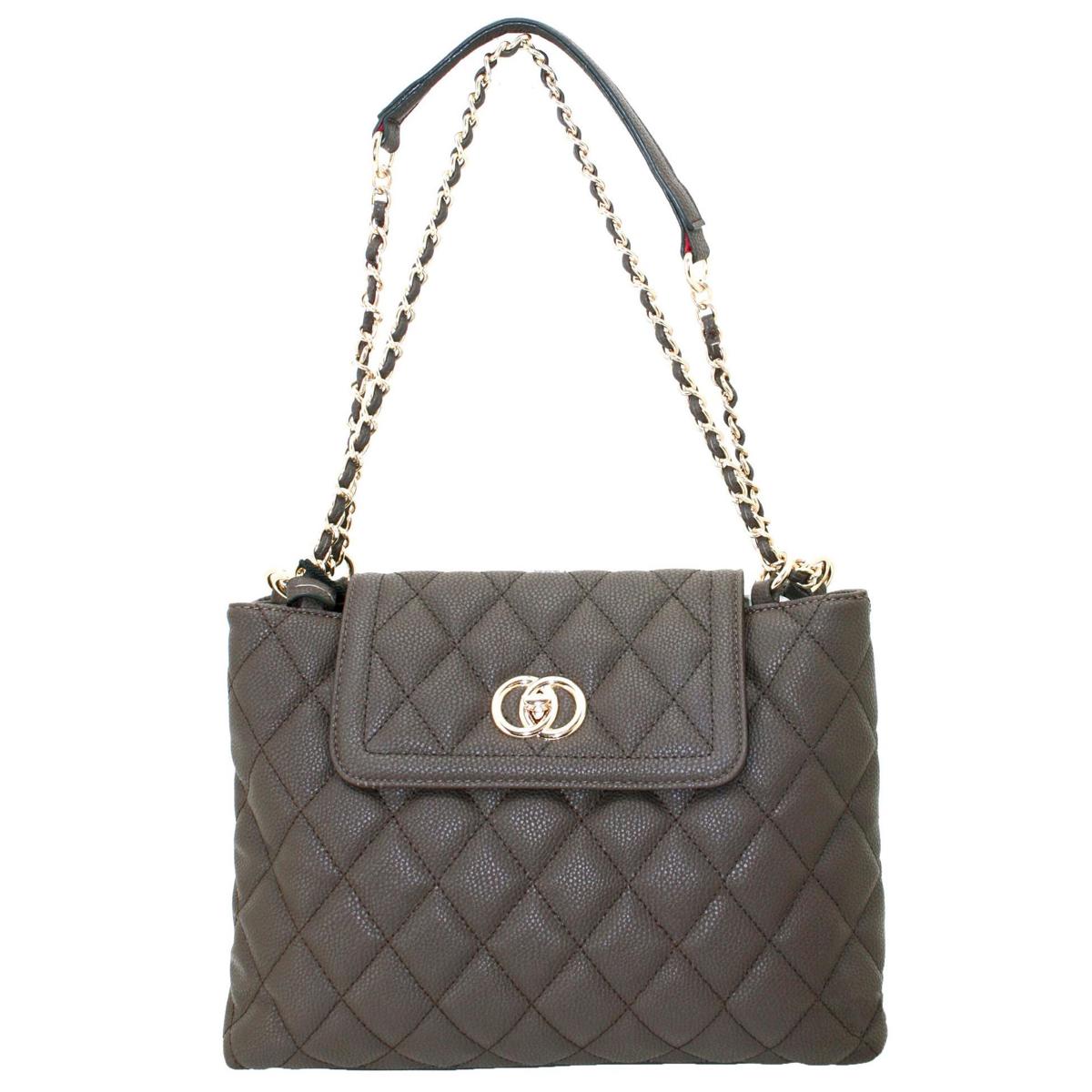 

Cameleon Coco Handbag with Concealed Carry Compartment, Brown Vegan Leather