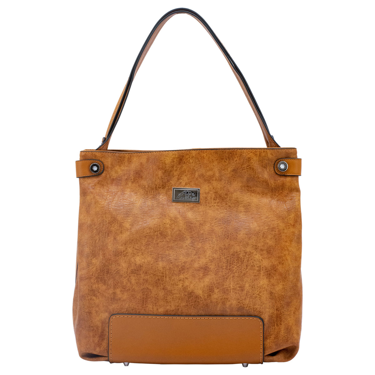 

Cameleon Lynx Shoulder Handbag with Concealed Carry Compartment, Tan Vegan