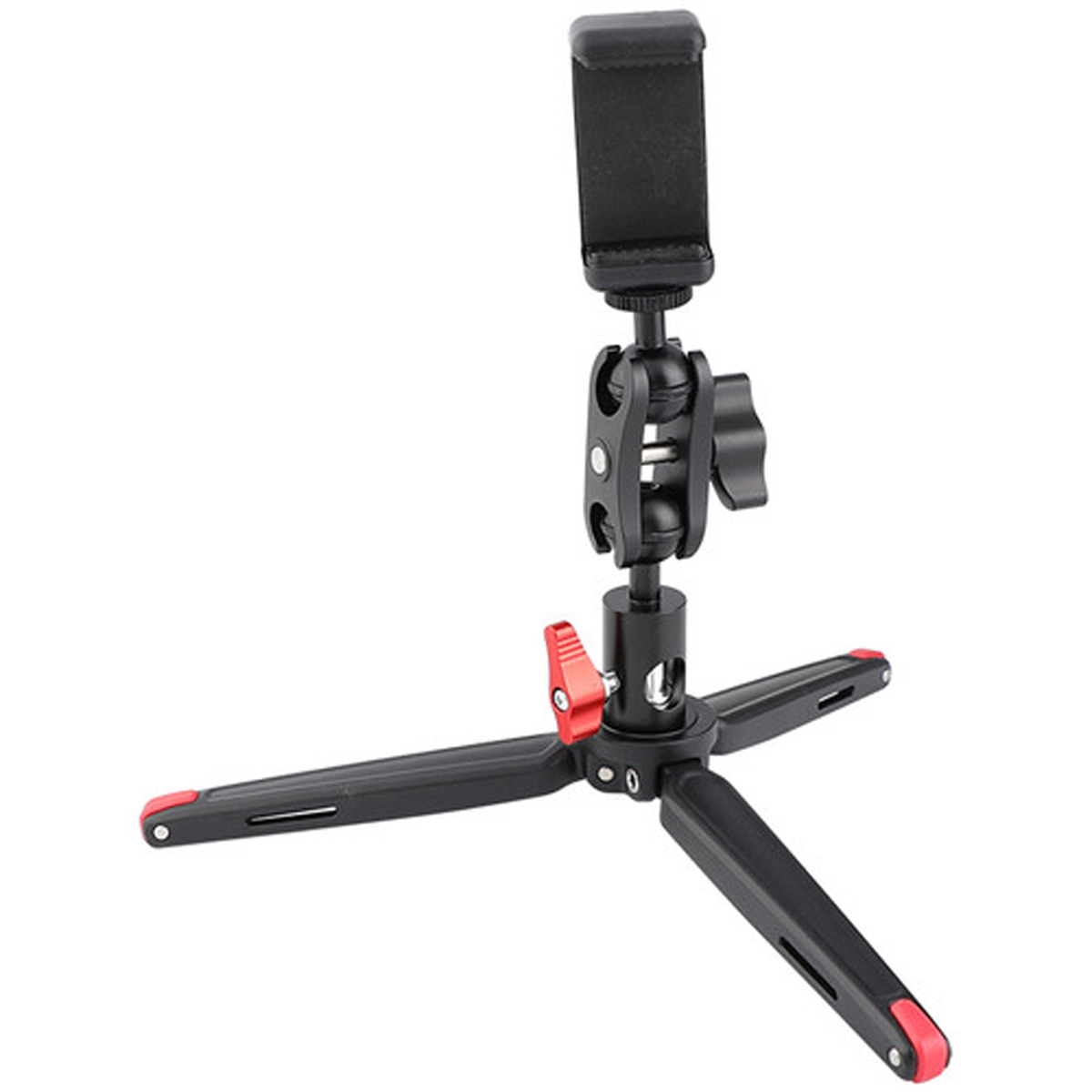 

CAMVATE Robust Foldable Mini Tabletop Tripod + Ball Head Peapod Holder