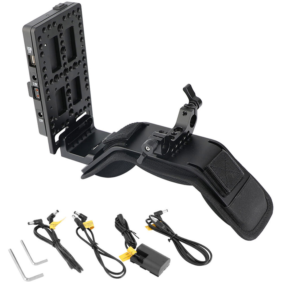 

CAMVATE Shoulder Mount with V-Lock Power Splitter and 15mm Dual-Rod Clamp