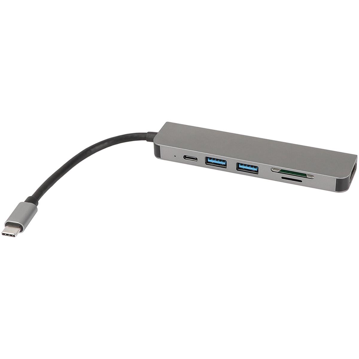 Image of CAMVATE Portable USB Type-C Hub Multiport 6-In-1 Adapter for Mac Pro
