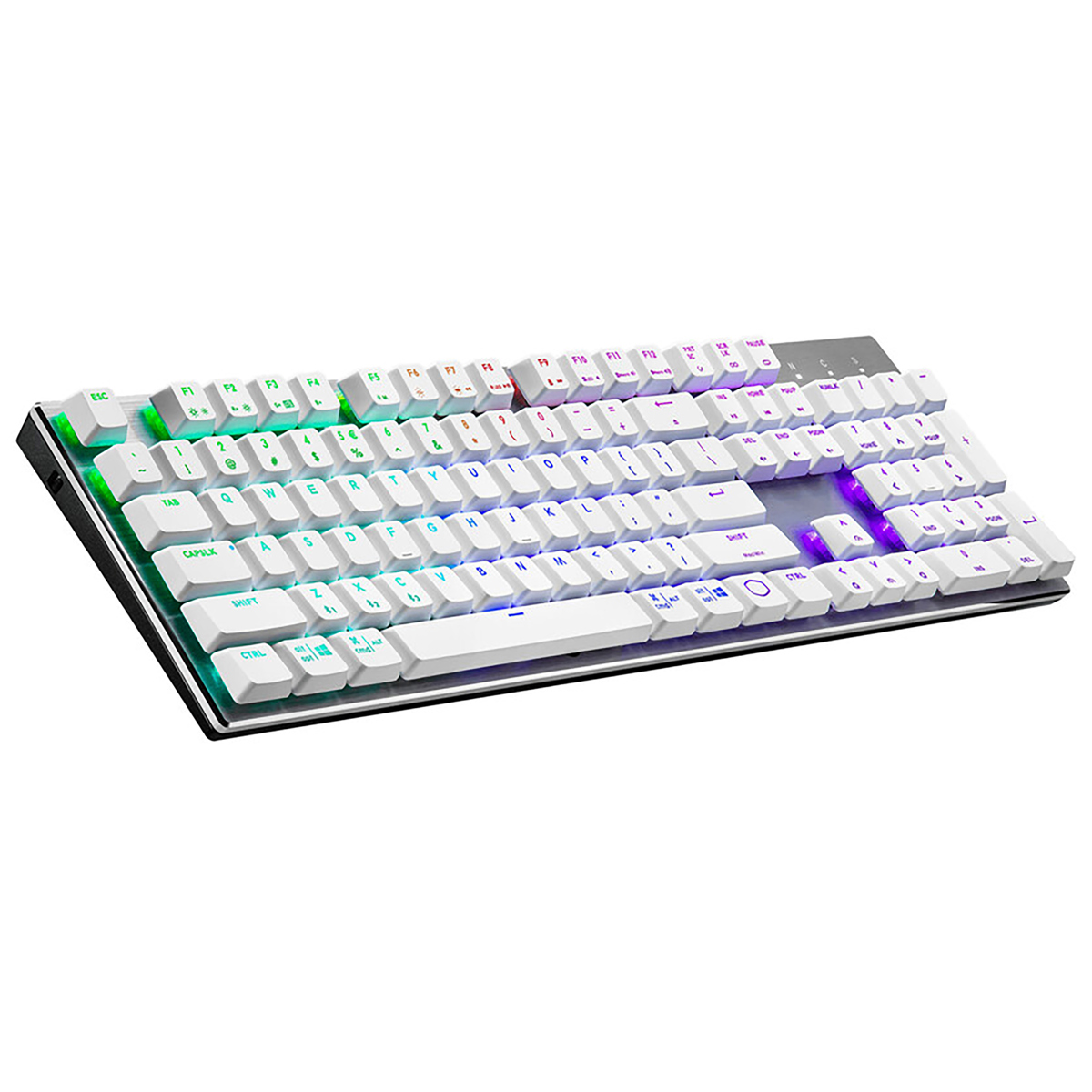 

CoolerMaster SK653 Wireless RGB Gaming Keyboard, Silver White, Blue Switch