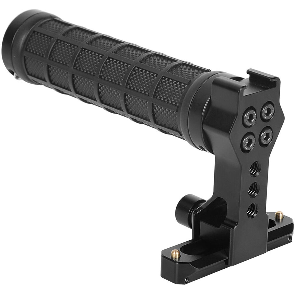 

CAMVATE NATO Top Handle Rubber Grip w/70mm Safety Rail & Cold Shoe Mount, Black