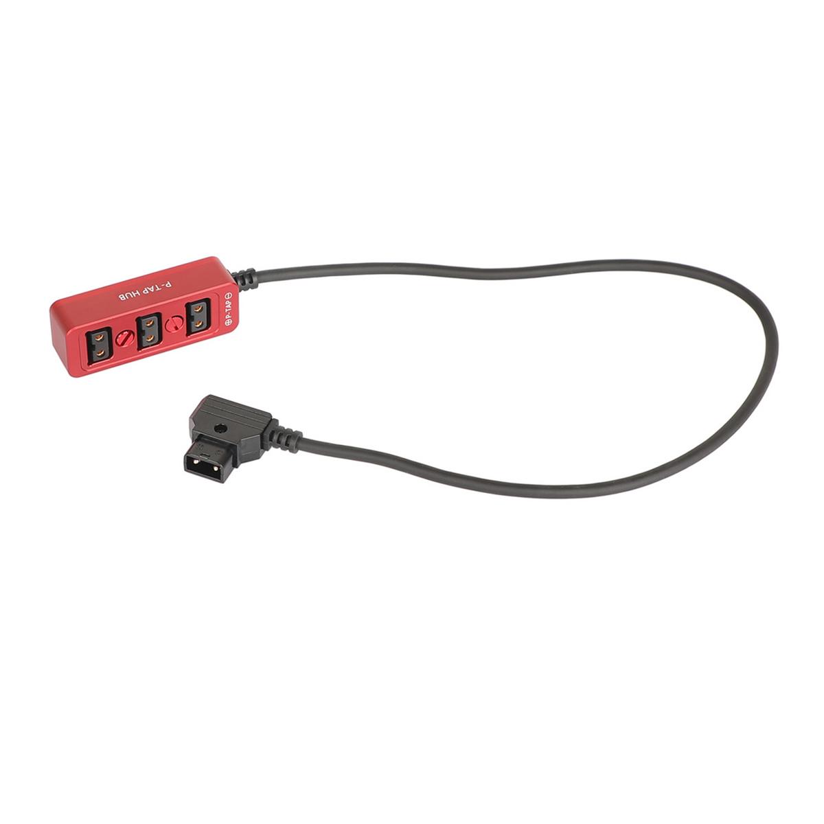 

CAMVATE D-Tap B-Type M to 3-Port F D-Tap P-Tap Hub Splitter, Red