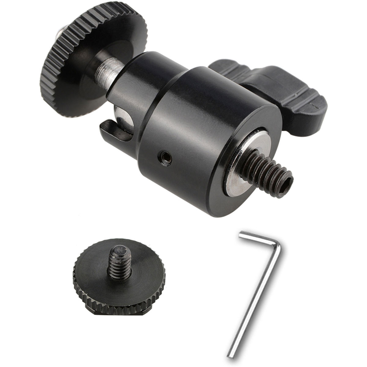 

CAMVATE 1/4" Hot Shoe Mount Mini Ball Head with with Shoe Mount