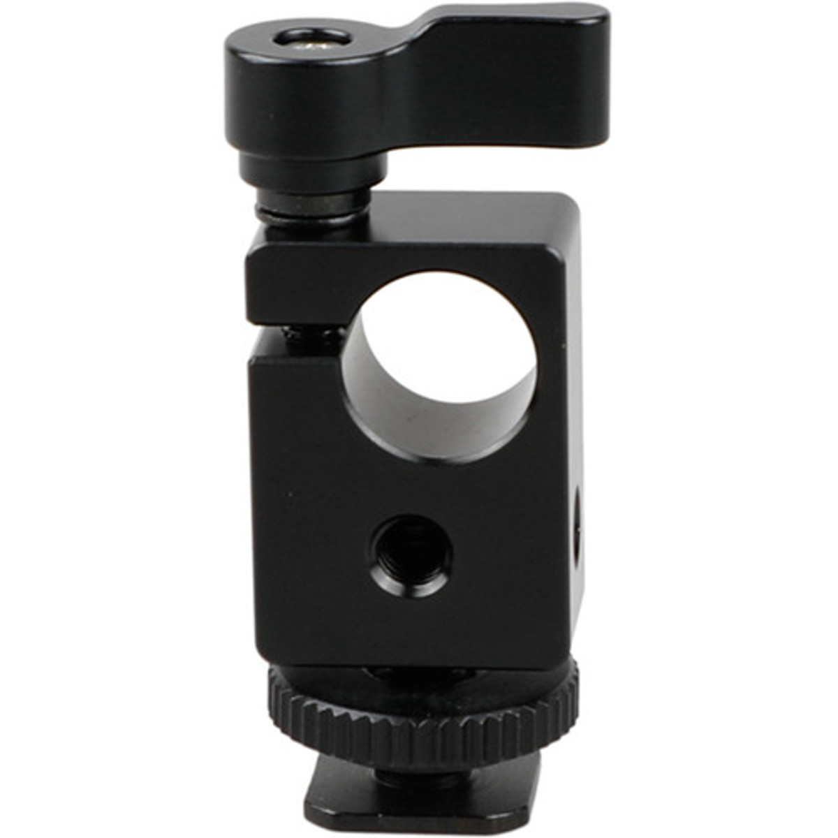 

CAMVATE 15mm Single Rod Clamp with Hot Shoe Mount, Black Lever