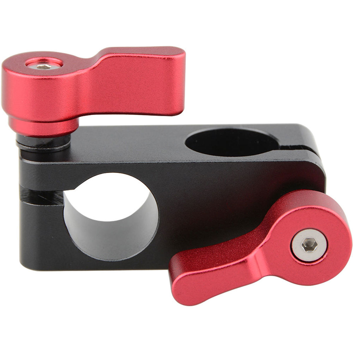 

CAMVATE Right Angle Rod Clamp, Red Knob