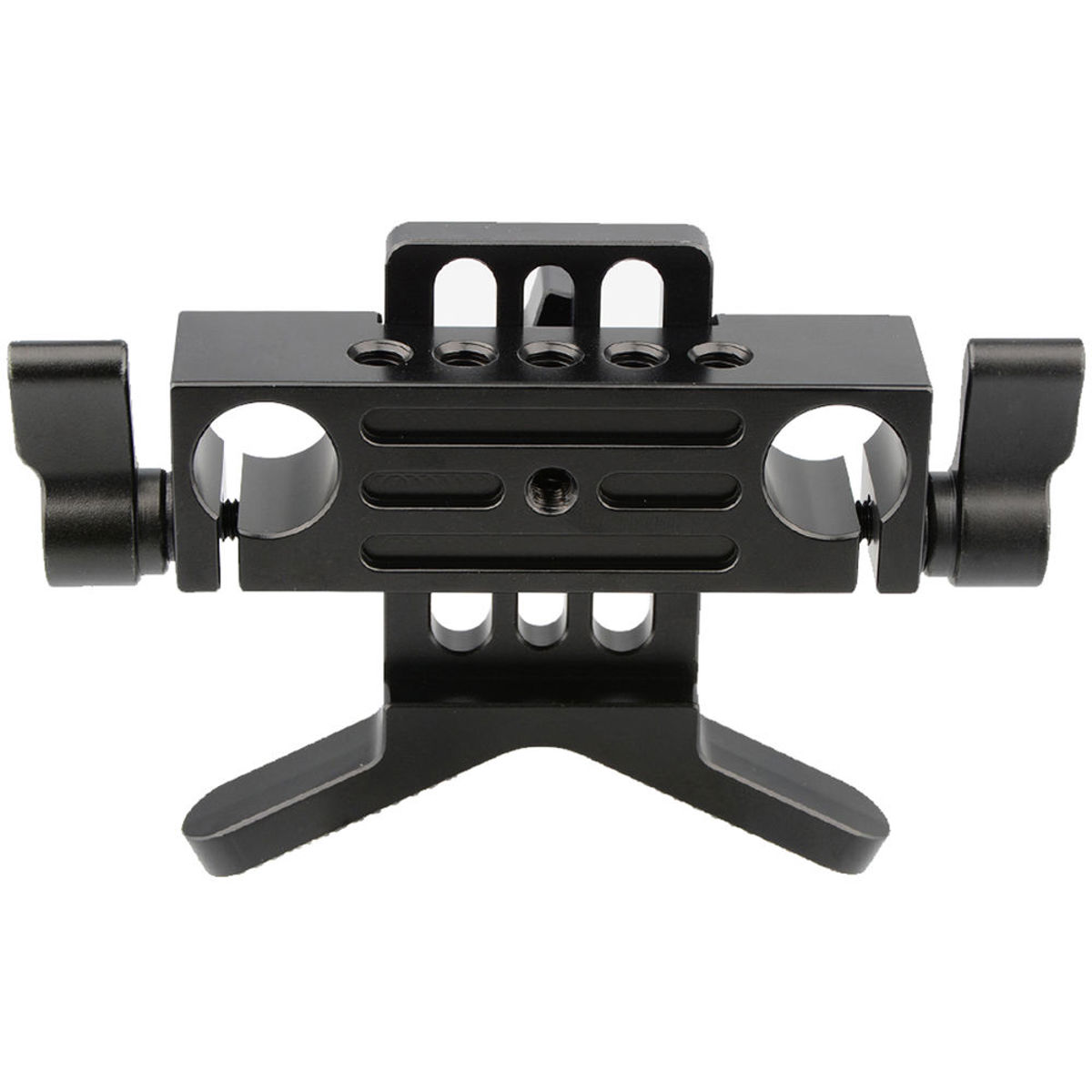 

CAMVATE Lens Support Rod Clamp Bracket for 15mm Rod Rail System, Black Knob