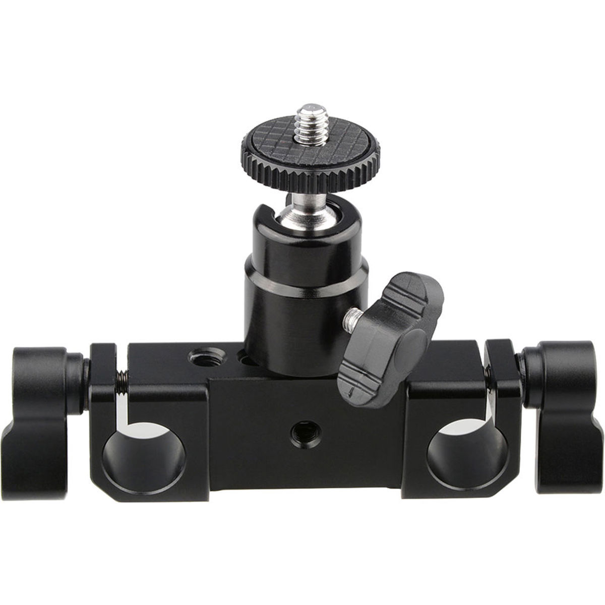 

CAMVATE 15mm Rod Clamp Railblock with 1/4 Hot Shoe Mount Mini Ball Head