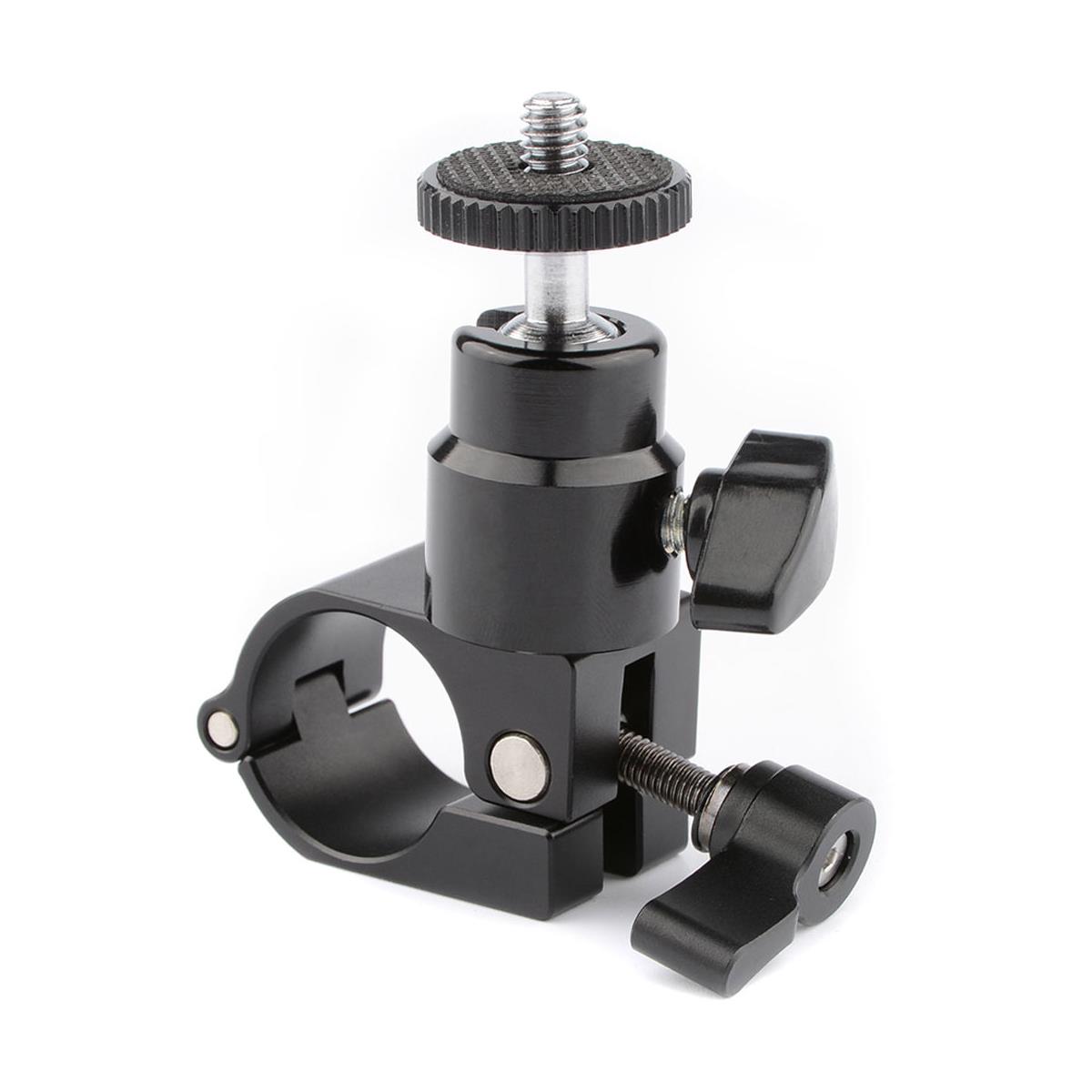 

CAMVATE 25mm Rod Clamp with Ball Head Monitor Mount, Black Knob