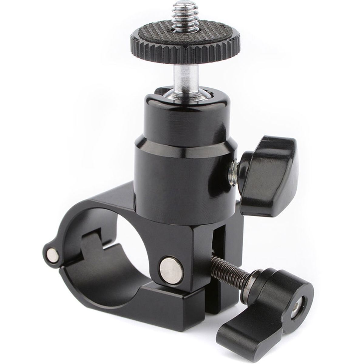 

CAMVATE 25mm Rod Clamp with Ball Head Monitor Mount, Black Knob