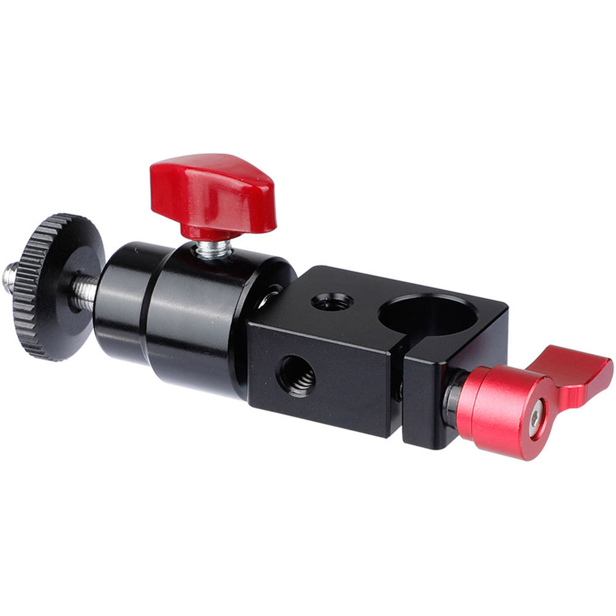 

CAMVATE 15mm Rod Clamp with Mini Ball Head Mount Adapter, Red Lever