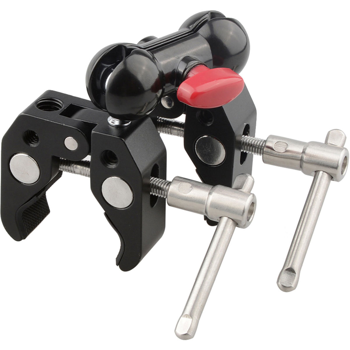 

CAMVATE 360 Degree Swivel Ball Head with 2x Super Clamp Crab Plier Clip