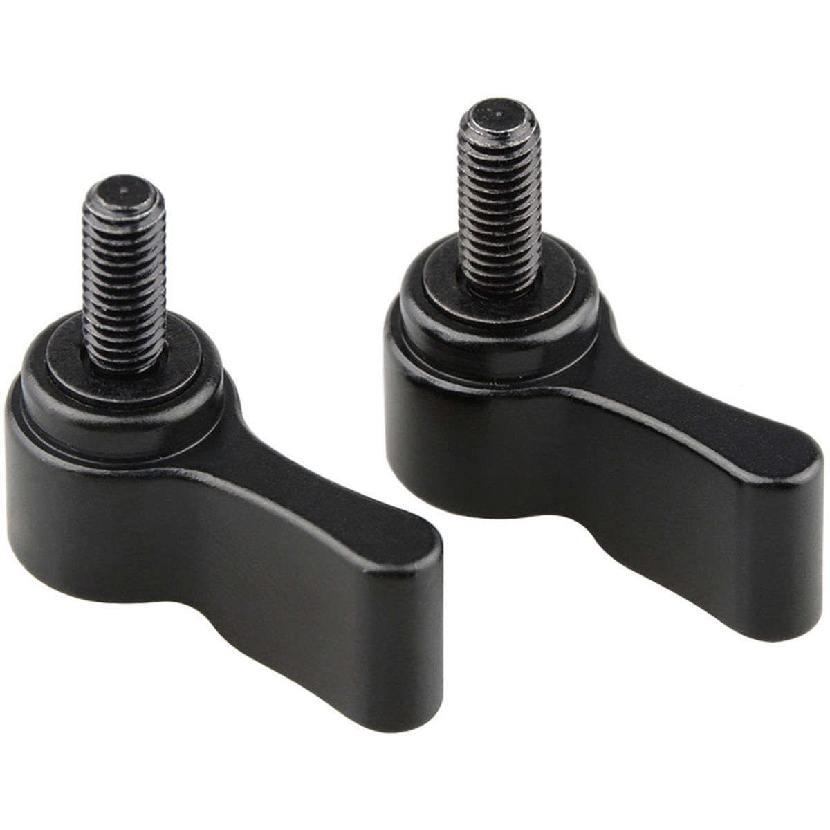 

CAMVATE M5 Male Thread Rotating Knob Adjustable Screw, 13mm Long, Black, 2-Pack